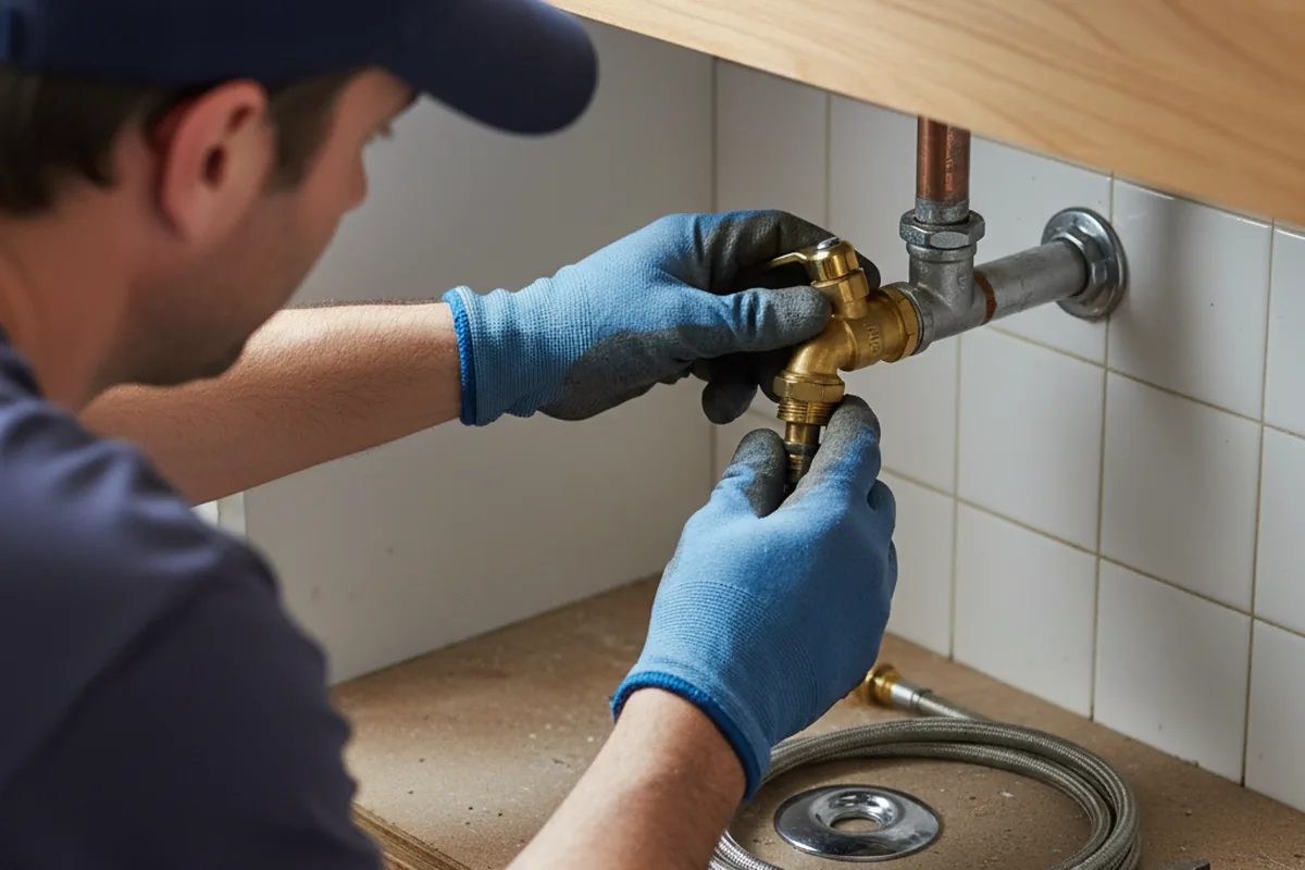 Shutoff valve and fitting work during Faucet and Fixture Repair in Valley Center